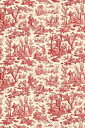 Sajou ビニールコーティング加工生地 45x65cm 【COUPON DE TISSU ENDUIT OFFRANDE AMOUR ROUGE MINIAT...