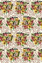 Maison Sajou(サジュー) 反物 コットン生地 140cm x 90 cm 【TISSU COTON EN 150 CM BOUQUETS DE PE...