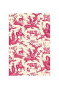 MAISON SAJOU(サジュー) 反物 コットン生地 140cm x 90 cm 【TOILE DE JOUY EN150 CM PLAISIRS CAMP...