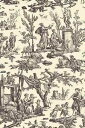 Sajou(サジュー) OEKO-TEX 認定 生地 反物 コットン 140cm x 90 cm 【TOILE DE JOUY EN 150 CM OFFRAN...