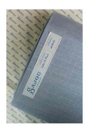 Maison Sajouʥ塼  ȿʪ 32ct ͥ ɤ夦 130x90cm ڥ-LIN  BRODER 12 FILS AU CM AU MTRE JEANS-ۥե T_LIN_12_M_100_140_JEAN ͽ