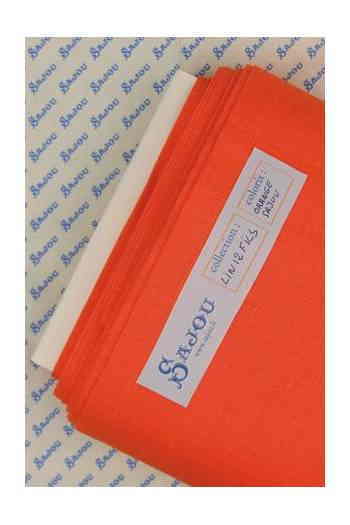 塼Maison Sajou  ȿʪ 32ct ͥ ɤ夦 130x90cm ڥ-LIN  BRODER 12 FILS AU CM AU MTRE ORANGE-ۥե T_LIN_12_M_100_140_ORANͽ