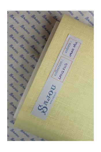 Sajou  ȿʪ 32ct ͥ ɤ夦 130x90cm ڥѡ륤-LIN  BRODER 12 FILS AU CM AU MTRE JAUNE-ۥե T_LIN_12_M_100_140_JAUNͽ