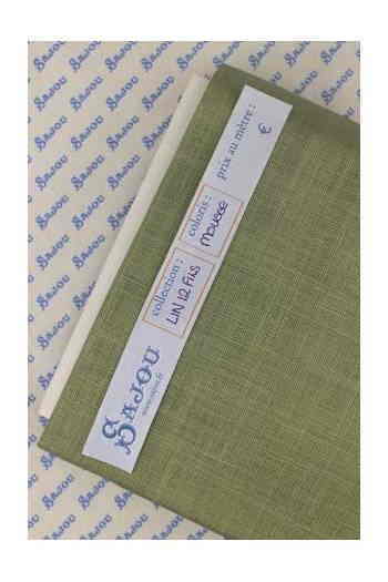 SAJOU  ȿʪ 32ct ͥ ɤ夦 130x90cm ڥ⥹-LIN  BRODER 12 FILS AU CM AU MTRE MOUSSE-ۥե T_LIN_12_M_100_140_MOUSͽ