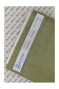SAJOU 麻布 反物 32ct リネン 刺しゅう布 130x90cm 【モス-LIN À BRODER 12 FILS AU CM AU M