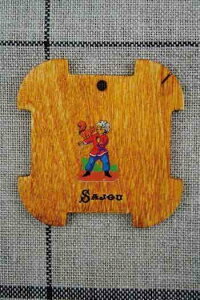 サジュー(Sajou)木製オーガナイザー糸巻き【CARTESÀFILENBOISDÉCALCOMANIESSÉRIE1】フランス手芸BOIS_CF_01