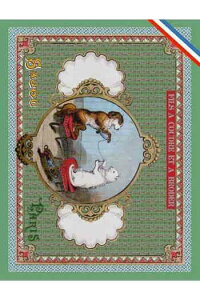 【DM便対応】SajouポストカードCartepostaleSajouChienetChatpelotant葉書サジューフランスメゾンサジューCP_001_CHIEN