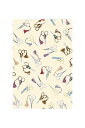 SAJOU(サジュー) プリント生地 45x65cm はぎれ 【COUPON TISSU PUR COTON CISEAUX SAJOU】 カット済み フランス...