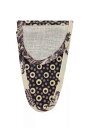 Sajou シザーケース ハサミケース ケース 保管 【ETUI PORTE-CISEAUX TOILE CIRÉE RONDS GRIS - M】 ...