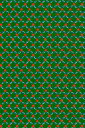 Sajou(サジュー) プリント生地 45x65cm はぎれ 【 Tissu coton en coupon Chandernagor vert 1 】 カット...