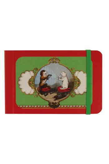 MAISON SAJOU(サジュー) メモ帳 メモ ゴムバンド付き ノート 【 Carnet ?lastique miniature Chien et chat...