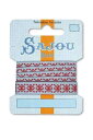 サジュー リボン 1m 洋裁 手芸用 【12 MM RIBBON COMPTOIR SAJOU MOTIF N°06 - 1M CARD】 フランス 輸入雑貨 ...