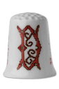 Sajou(サジュー) ファインボーンチャイナ 「D」 指ぬき シンブル 【DÉ DE COLLECTION PORCELAINE - POINT D...