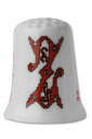 SAJOU ファインボーンチャイナ 「Z」 シンブル 指貫 【DÉ DE COLLECTION PORCELAINE - POINT DE CROIX...
