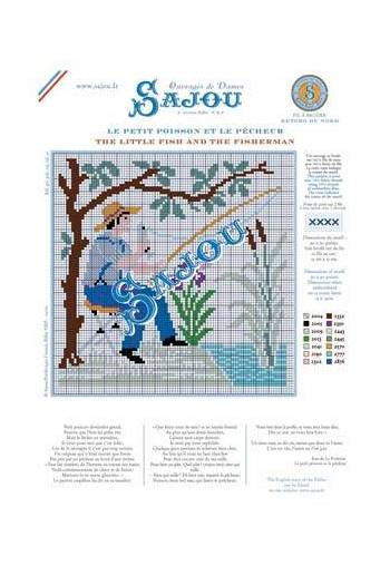 Sajou（サジュー） クロスステッチ刺繍チャート 図案 【FABLE JEAN DE LA FONTAINE...