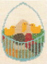 フレメ 初心者 クロスステッチ刺繍キット 【バスケットの中の3羽のヒナ】 Haandarbejdets Fremme デンマーク 北欧 輸入 30-5894
