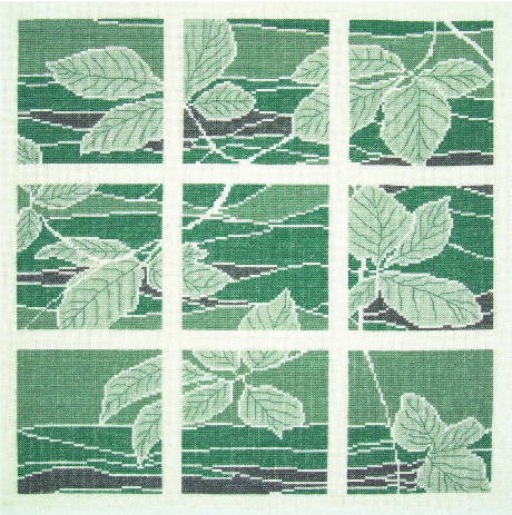 フレメ クロスステッチ 刺しゅう キット 【 緑の窓のクッション 】 Haandarbejdets Fremme デンマーク 北欧 海外 輸入 上級者 送料無料 20-9833