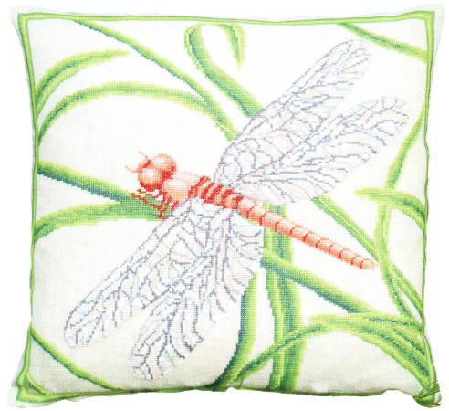 フレメ クロスステッチ キット 刺しゅう 【 トンボのクッション 】 Haandarbejdets Fremme デンマーク ..