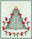 Haandarbejdets Fremme フレメ クロスステッチ 刺繍 キット 【 登山をするクリスマスのニッセ 】 上級者 デンマーク 北欧 輸入 海外 3...
