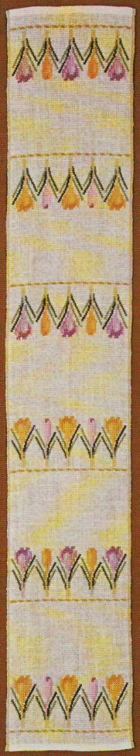 フレメ クロスステッチキット 刺しゅう 【 クロッカスのテーブルランナー 】Haandarbejdets Fremme デンマーク 北欧 輸入 上級者 16-4444