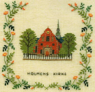 フレメ クロスステッチ刺繍キット 輸入 Holmens kirke ホルメン教会 Haandarbejdets Fremme デンマーク 北欧 12B HF 上級者 17-5131