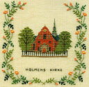 フレメ クロスステッチ刺繍キット 輸入 Holmens kirke ホルメン教会 Haandarbejdets Fremme デンマーク 北欧 12B HF 上...