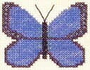 フレメ 初心者 クロスステッチ刺繍キット 【青い蝶】 Haandarbejdets Fremme デンマーク 北欧 輸入 30-5755