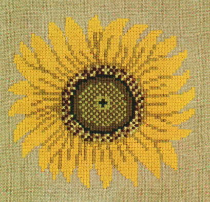 フレメ クロスステッチ キット 刺しゅう 【 ヒマワリのクッション 】 Haandarbejdets Fremme デンマー..