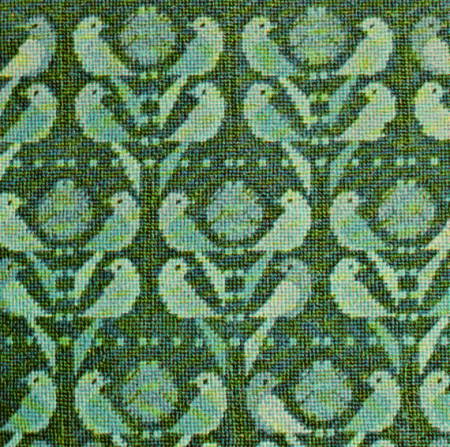 【送料無料】フレメ Gr&oslash;nne fugle uldgarn ST.Z. 緑の鳥/ウール キット Haandarbejdets Fremme クロスステッチ デンマーク 北欧 ギルド 刺しゅう EH 20-3583B