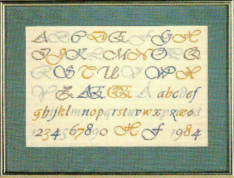 フレメ クロスステッチ 【 アルファベット・ビバルディー 】 Haandarbejdets Fremme キット デンマーク 北欧 刺しゅう 海外 輸入 上級者 30-6087