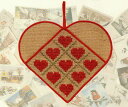 フレメ クロスステッチ キット 【 クリスマス・ハート Hess. 】 Haandarbejdets Fremme デンマーク 北欧 刺しゅう 輸入 海外 上級者 22-5946