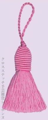 タッセル 手芸ハサミ装飾品 輸入 ルボヌールデダム Le Bonheur des Dames ポンポン・ローズ Pompon rose フランス PB77