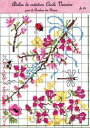 クロスステッチ刺繍 図案 輸入 ルボヌールデダム Le Bonheur des Dames フラワー Grille Point de Croix Fleurs ...