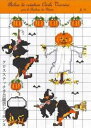クロスステッチ刺繍 図案 輸入 ルボヌールデダム Le Bonheur des Dames ハロウィン Grille Point de Croix Hallow...