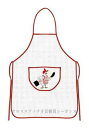 クロスステッチ刺繍エプロン 輸入 ルボヌールデダム Le Bonheur des Dames 刺しゅう Tablier aida blanc bord roug...