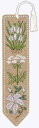 クロスステッチ キット 輸入 Le Bonheur des Dames 【白い花のブックマーカー - Marque-Page Fleurs Blanches -...