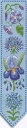 クロスステッチ キット 輸入 Le Bonheur des Dames 【 Marque-Page Fleurs Bleues 】 刺しゅう フランス 上級者 ...