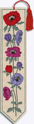樂天商城 - ルボヌールデダム（Le Bonheur des Dames） 刺しゅうキット 【アネモネのブックマーカー - Marque-Page An?mones - 】 フランス 上級者 輸入 4728