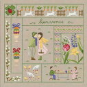 Le Bonheur des Dames(ルボヌールデダム)図案印刷済み 刺しゅうキット 手芸 【4月】 フランス 輸入 上級者 7704