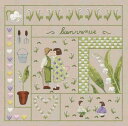 Le Bonheur des Dames(ルボヌールデダム)図案印刷済み 刺しゅうキット 手芸 【5月】 フランス 輸入 上級者 7705