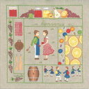 Le Bonheur des Dames(ル・ボヌール・デ・ダム)図案印刷済み 刺しゅうキット 【9月】 フランス 輸入 上級者 7709