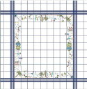 クロスステッチ 刺繍 キット 輸入 ルボヌールデダム Le Bonheur des Dames 刺しゅう 【 ウォーターフロントのテーブルクロス 】 フランス ...