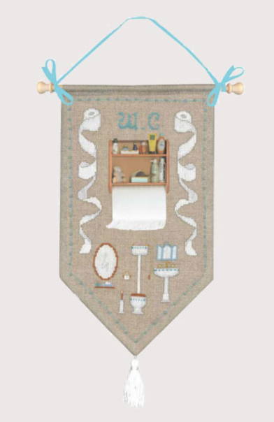 クロスステッチ刺繍キット 輸入 ル・ボヌール・デ・ダム Le Bonheur des Dames 刺しゅう W.c トイレ フ..