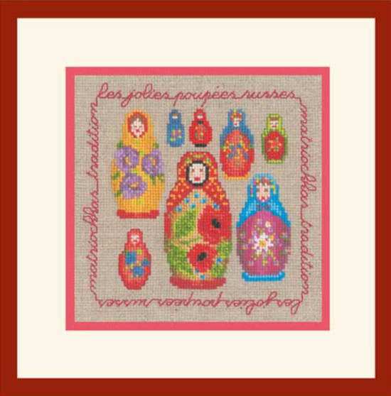 クロスステッチ刺繍キット 輸入 ル ボヌール デ ダム Le Bonheur des Dames 刺しゅう Matriochka マトリョーシカ フランス 初心者 2258