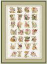 クロスステッチ刺繍キット 輸入 ル・ボヌール・デ・ダム Le Bonheur des Dames 刺しゅう Alphabet Sampler アルファベットフラ...