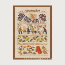 クロスステッチ プチポワン刺繍キット ルボヌールデダム Le Bonheur des Dames 刺しゅう November 11月 フランス 上級者 1148