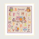 クロスステッチ刺繍キット ルボヌールデダム Le Bonheur des Dames 刺しゅう Alphabet owls アルファベットのフクロウ フランス ...