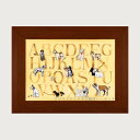 クロスステッチ プチポアン刺繍キット ルボヌールデダム Le Bonheur des Dames 刺しゅう Dog alphabet 犬のアルファベット フラン...