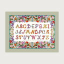 クロスステッチ刺繍キット ルボヌールデダム Le Bonheur des Dames 刺しゅう Alphabet frieze flowers フランス 上級者...
