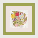 クロスステッチ刺繍キット ルボヌールデダム Le Bonheur des Dames 刺しゅう Lettre fleur D フランス 初心者 2012D